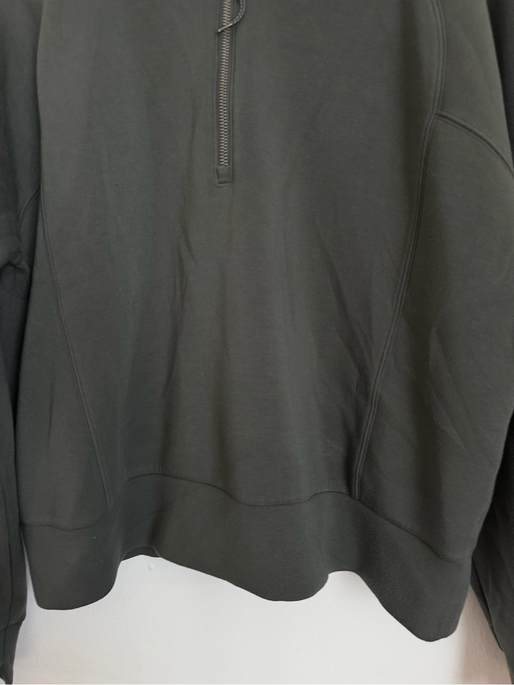 Spanx AirEssentials Half Zip Sweatshirt Green Women Size XL Pullover - Picture 5 of 8